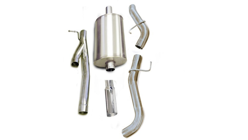 Corsa 2002-2006 GMC Sierra Denali Ext Cab/Short Bed 1500 6.0L V8 Polished Sport Cat-Back Exhaust - 24224