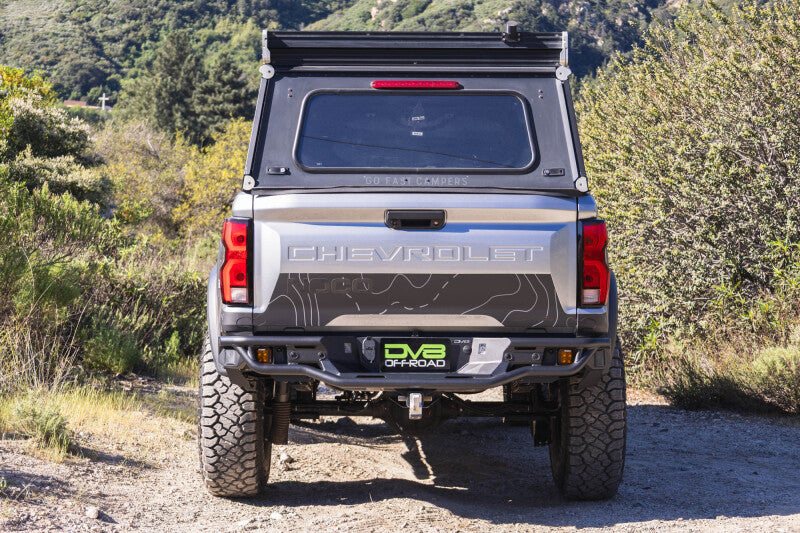 DV8 Offroad 23-26 Chevrolet Colorado/GMC Canyon Tube Rear Bumper - Micro Texture Black Powder Coat - RBCS3-04