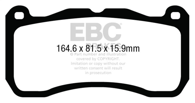 EBC 13-14 Ford Mustang GT500 Bluestuff Front Brake Pads - DP53013NDX