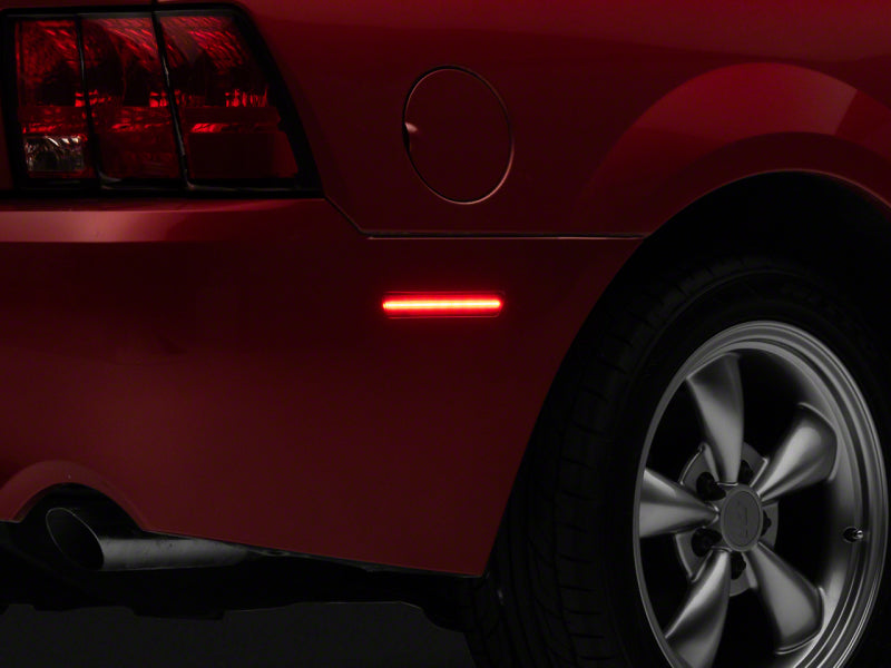 Raxiom 99-04 Ford Mustang Axial Series LED Rear Side Marker Lights- Smoked - 408818