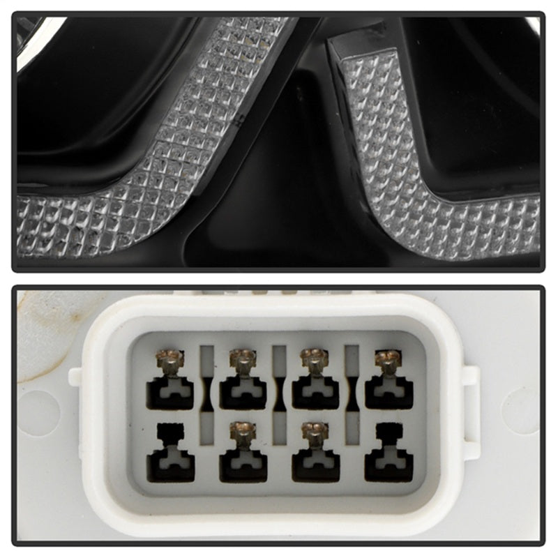 Honda Civic 16-20 LED Model High-Power LED Module Headlights - Black (PRO-YD-HC16LEDAP-SEQGR-BK) - 5088932