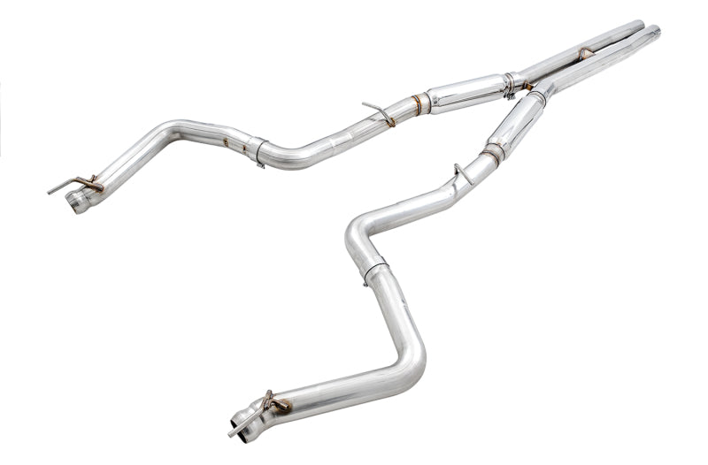 AWE Tuning 2017+ Dodge Challenger 5.7L Track Edition Exhaust - Chrome Silver Quad Tips - 3015-42144