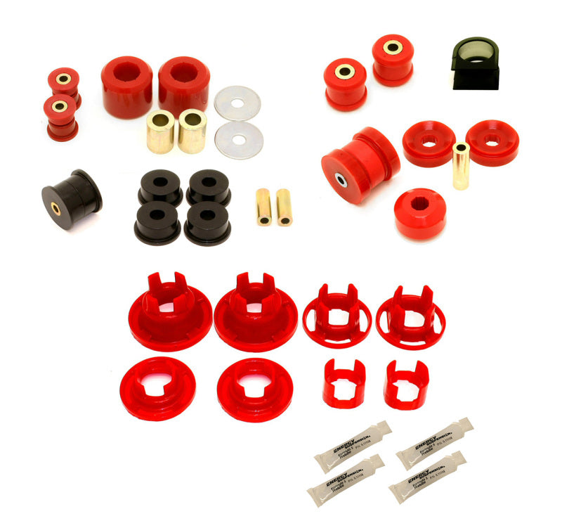 BMR 10-11 5th Gen Camaro Street Version Total Suspension Bushing Kit (BK041/BK021/BK022) - Black/Red - BK023 for 2010-2011 Ch