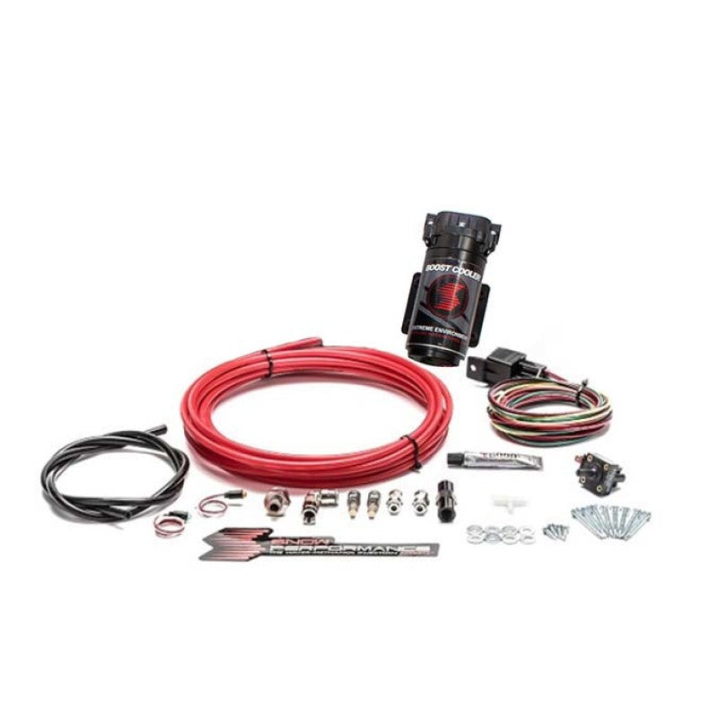 Snow Performance Stg 1 Bst Cooler TD Water Inj Kit (Incl Red Hi-Temp Tubing/Quick Fittings) w/o Tank - SNO-301-T by Snow Perf