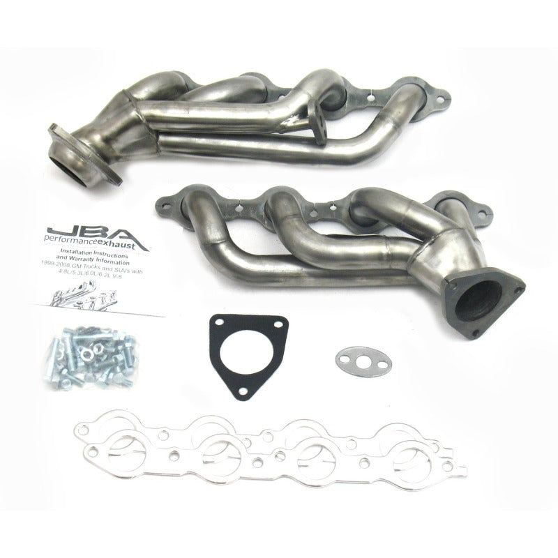 JBA 99-01 GM Truck 4.8L/5.3L LS w/o A.I.R. w/EGR 1-5/8in Primary Raw 409SS Cat4Ward Header - 1850S