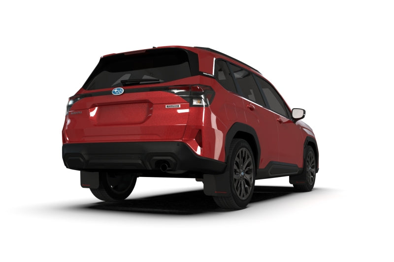 Rally Armor 2025 Subaru Forester Black UR Mud Flap w/Metallic Black Logo - MF132-UR-BLK-MBK