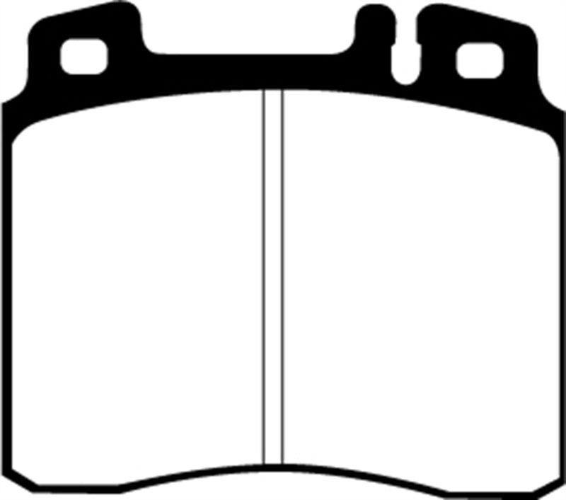 EBC 98-99 Mercedes-Benz CL500 5.0 Ultimax2 Front Brake Pads - UD689 for 1994-1999 Mercedes Benz S Class - detail view