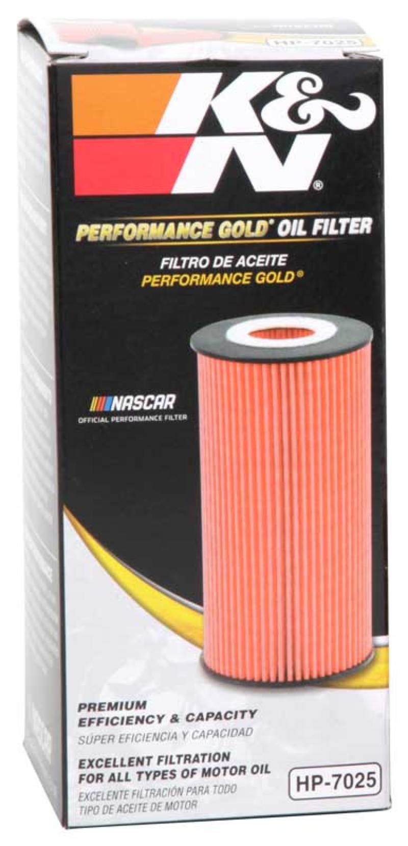 K&amp;N Performance Oil Filter for 11-13 Chrysler 200/300 3.6L / 11-13 Dodge Durango 3.6L - HP-7025