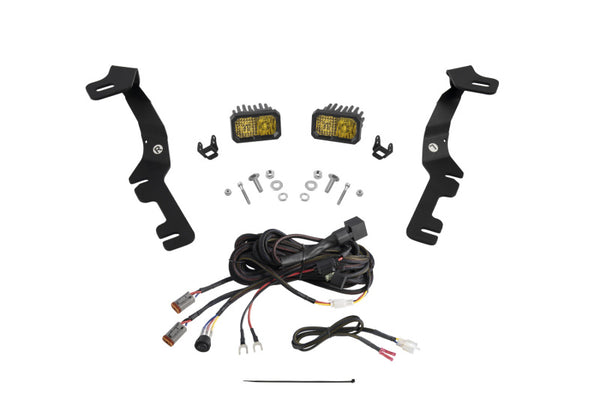 Diode Dynamics Stage Series Ditch Light Kit for 2019-Present Ram C2 - Sport Yellow Combo - DD7596 for 2019-2024 Ram 1500 - fr