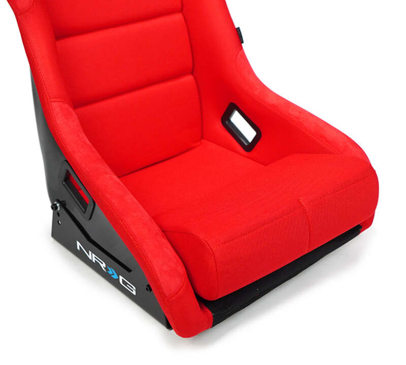 NRG FRP Fiber Glass Bucket Seat (Red) - XLarge - FRP-304RD-NRG - close-up view 2