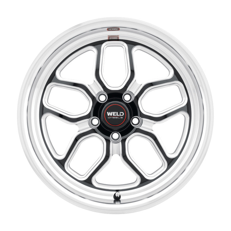 Weld S107 17X11 Laguna 5X127 ET-44 BS4.25 Gloss Black MIL Dia 78.1 - S10771173425