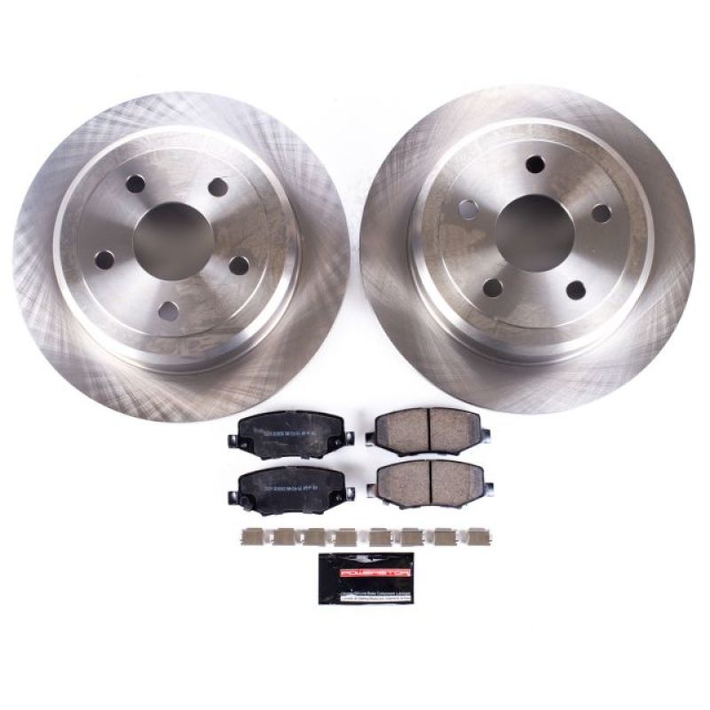 Power Stop 07-17 Jeep Wrangler Rear Autospecialty Brake Kit - KOE3090 for 2007-2018 Jeep Wrangler - front view