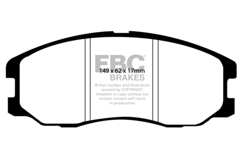 EBC 07-09 Chevrolet Equinox 3.4 Yellowstuff Front Brake Pads - DP41975R