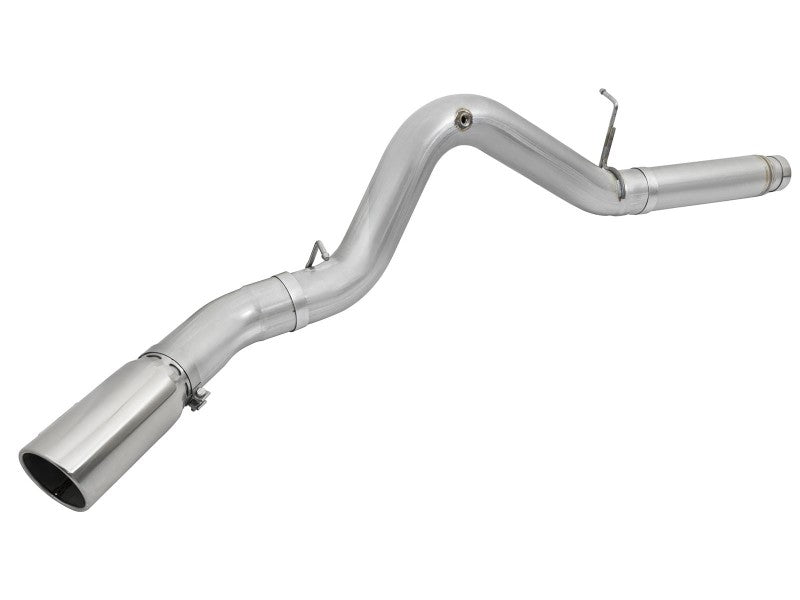 aFe Atlas Exhaust 5in DPF-Back Aluminized Steel w/ Polished Tips 16-17 GM Diesel Truck V8-6.6L (td) - 49-04081-P