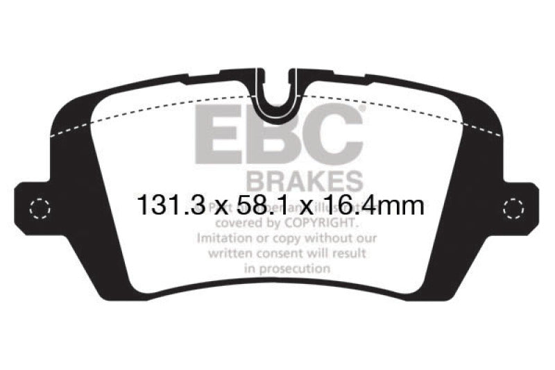 EBC 13+ Land Rover Range Rover 3.0 Supercharged Yellowstuff Rear Brake Pads - DP42161R