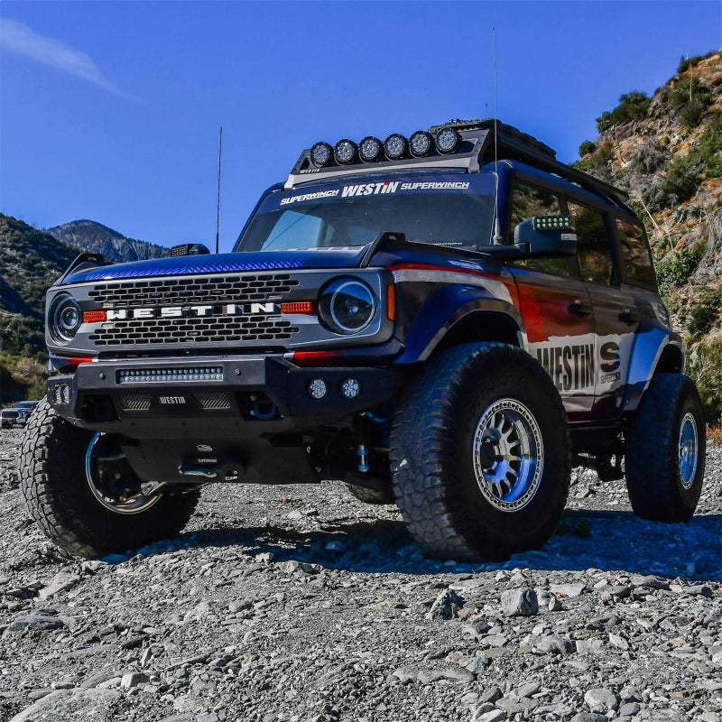 Superwinch 21-24 Ford Bronco Hidden Winch Mount - Black - 2404185