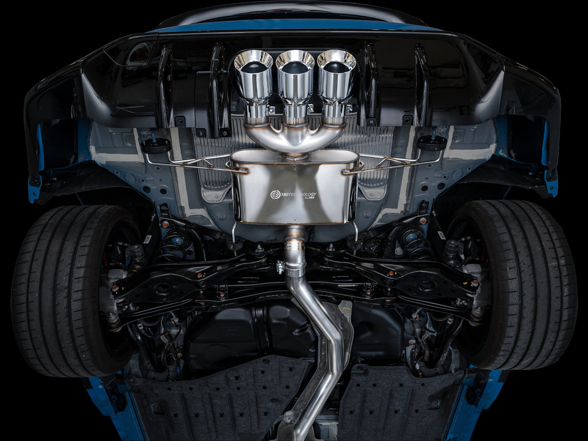 AWE Tuning 2023 Honda Civic Type R FL5 Touring Edition Exhaust w/ Triple Chrome Silver Tips - 3015-52287