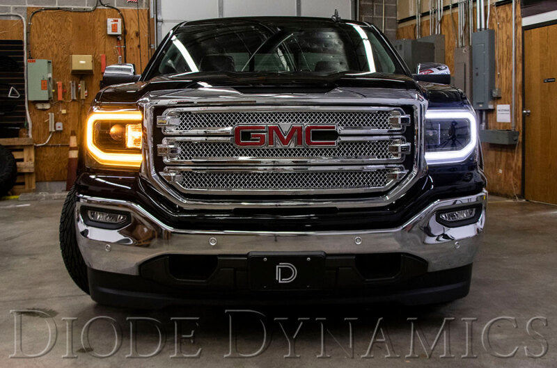 Diode Dynamics GMC Sierra LED Halos Switchback 16-18 Sierra 1500 - DD2177