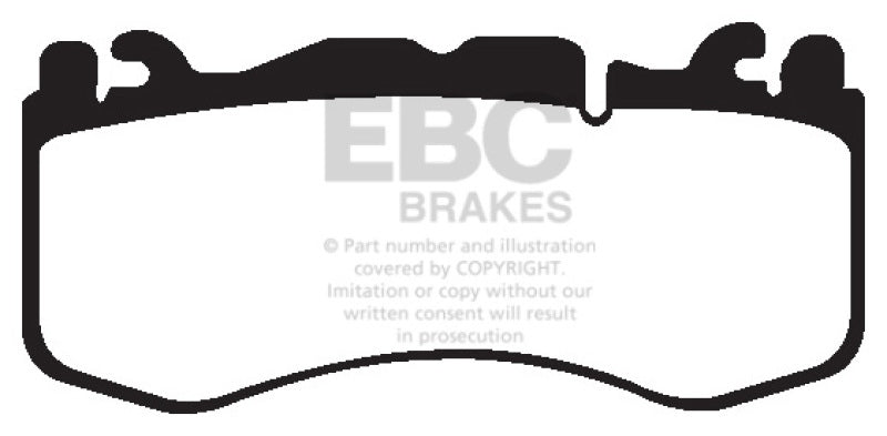 EBC 12+ Aston Martin Vantage 4.7 Yellowstuff Front Brake Pads - DP42174R