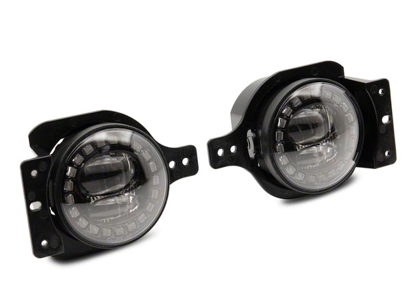 Raxiom 18-23 Jeep Wrangler JL Sport 20-23 Jeep Gladiator JT Sport Axial Nighthawk LED Fog Lights - J141598 for 2018-2026 Jeep