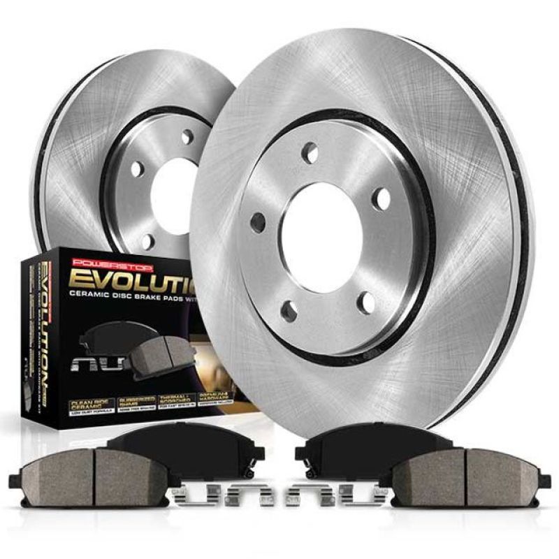 Power Stop 03-09 Toyota 4Runner Front Autospecialty Brake Kit - KOE137 for 2005-2023 Toyota Tacoma - angle view
