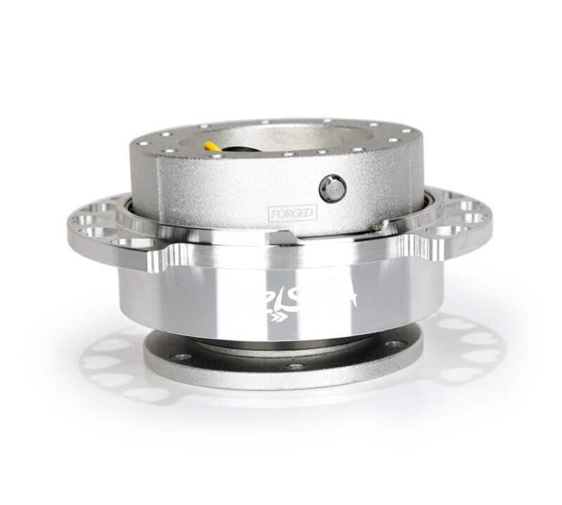 NRG Quick Release Kit - Silver Body/ Shinny Chrome Heart Cutout Ring - SRK-222SL-SL - close-up view 2