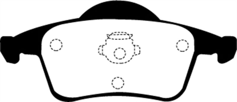 EBC 01-05 Volvo S60 2.3 Turbo T5 Ultimax2 Rear Brake Pads - UD795 for 2001-2009 Volvo S60 - close-up