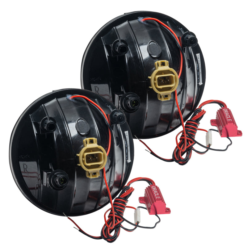Oracle Lighting 07-14 GMC Sierra Pre-Assembled LED Halo Fog Lights -Red SEE WARRANTY - 7055-003
