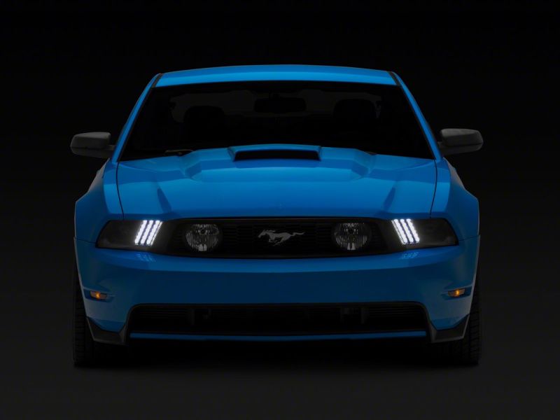 Raxiom 10-12 Ford Mustang LED Projector Headlights SEQL Turn Signals- Blk Housing (Clear Lens) - 426685