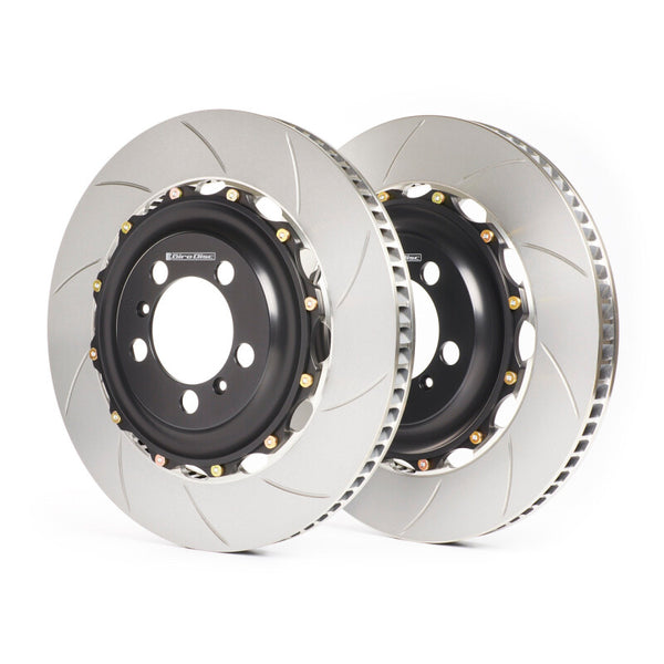 GiroDisc 2021+ BMW M2/M3/M4 (G8X Excl CCM) Slotted Front Rotors - A1-282 for 2021-2025 BMW M3