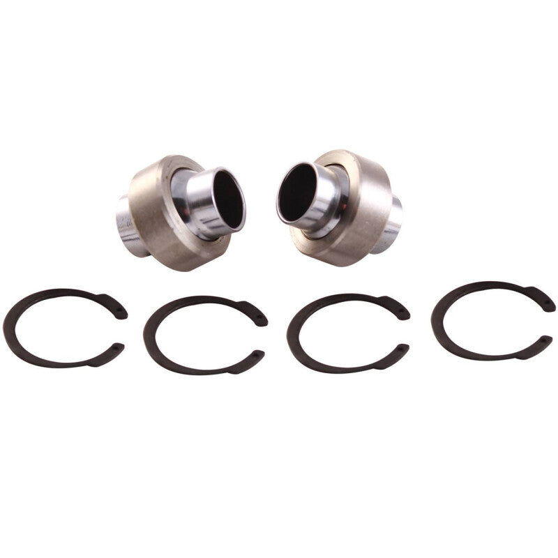 QA1 SIB-T Series Bearing Kit w/Snap Rings - .500in ID x .625in Wide - HT Chrome Plated S.S. w/PTFE - SIB8T-101PK - front view