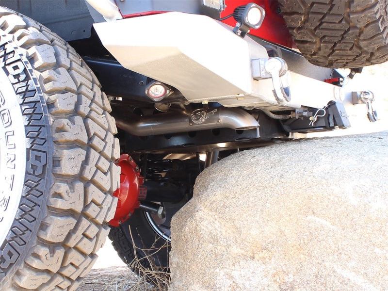 aFe Scorpion Exhaust System, Cat Back Aluminized Hi-Tuck 07-14 Jeep Wrangler JK Unlimited V6 3.6/3.8 - 49-08040