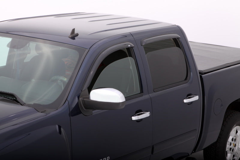 AVS 07-13 Chevy Avalanche Ventvisor Outside Mount Window Deflectors 4pc - Smoke - 94515