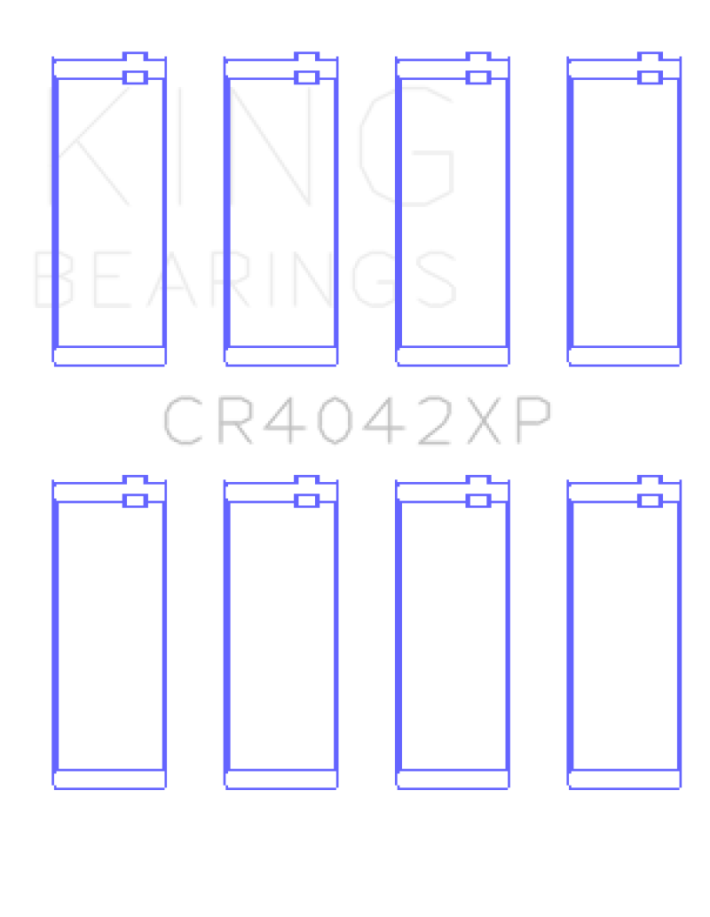 King BMW M40/M42/M43/M44 1.6L 1.8L 1.9L (Size STD) Performance Rod Bearing Set - CR4042XP