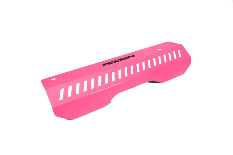 Perrin 22-23 Subaru WRX Pulley Cover (Short Version - Works w/AOS System) - Hyper Pink - PSP-ENG-154HP