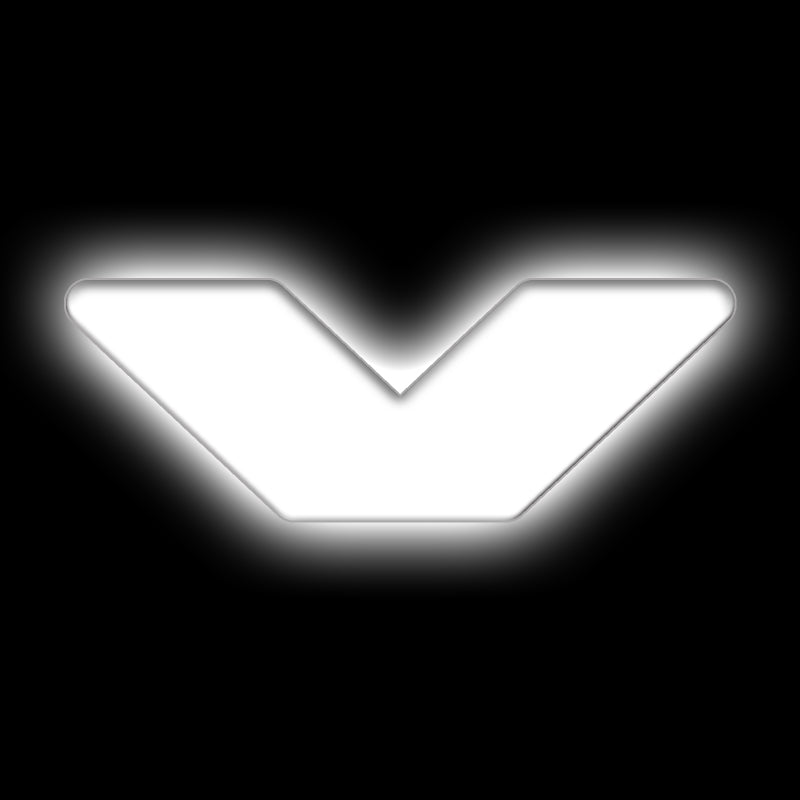 ORACLE Lighting Universal Illuminated LED Letter Badges - Matte Wht Surface Finish - V SEE WARRANTY - 3140-V-001