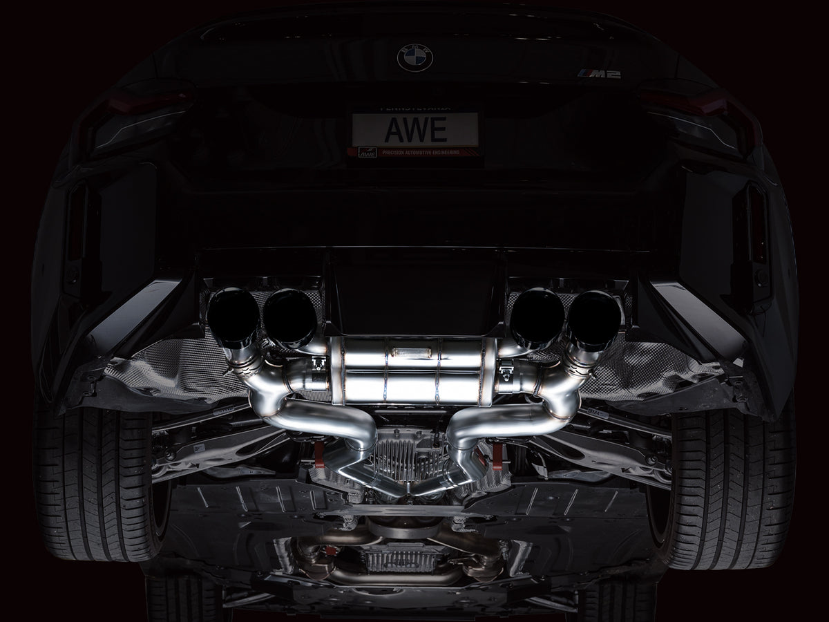 AWE Tuning 23-24 BMW G87 M2 SwitchPath Edition Exhaust - Diamond Black Tips - 3025-43487