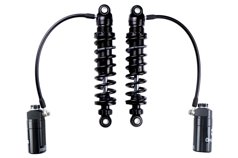 Ohlins 14-26 Harley FL Touring STX 36 Twin Blackline 12in Blk Reservoir Shocks - Standard Springs - HD 050