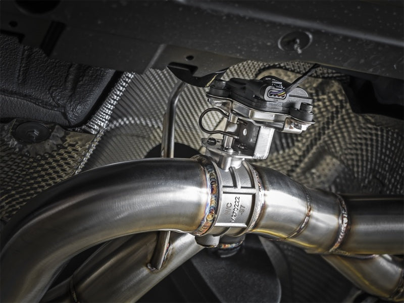 aFe MACH Force-Xp 2-1/2in SS Axle Back Exhaust w/Polished Tips 15+ BMW M3/M4 (F80/F82) L6 3.0L (tt) - 49-36338-P