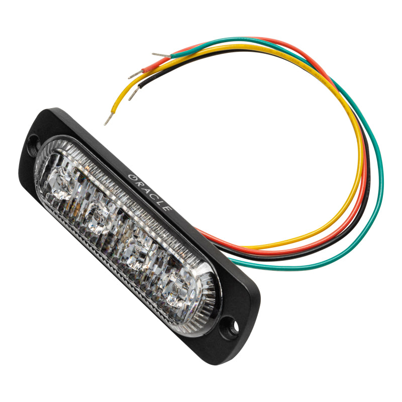 Oracle 4 LED Dual Color Slim Strobe - Amber/White SEE WARRANTY - 3512-023