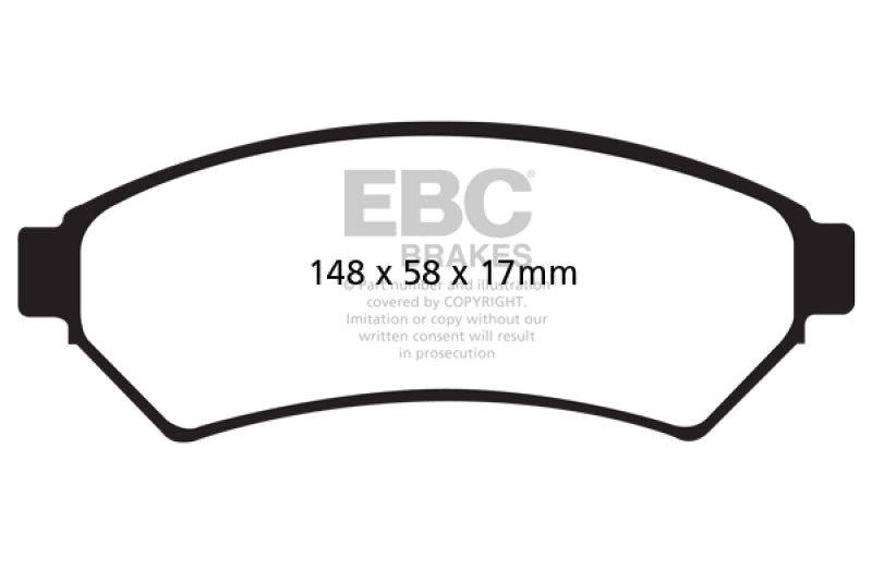 EBC 05-09 Buick Allure (Canada) 3.6 Yellowstuff Front Brake Pads - DP41727R