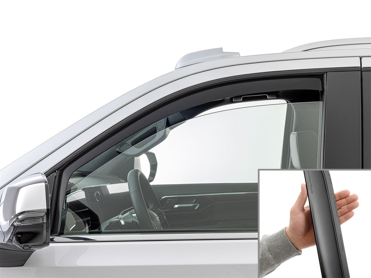 Weathertech - Side Window Deflector - Front Matte Black Tint for Escalade / Suburban / Tahoe / Yukon - 801010IMB