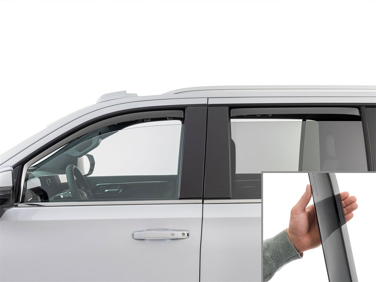 Weathertech - Side Window Deflector - Front And Rear Dark Tint 21-26 Cadillac Escalade / 21-26 Chevrolet Suburban / 21-2