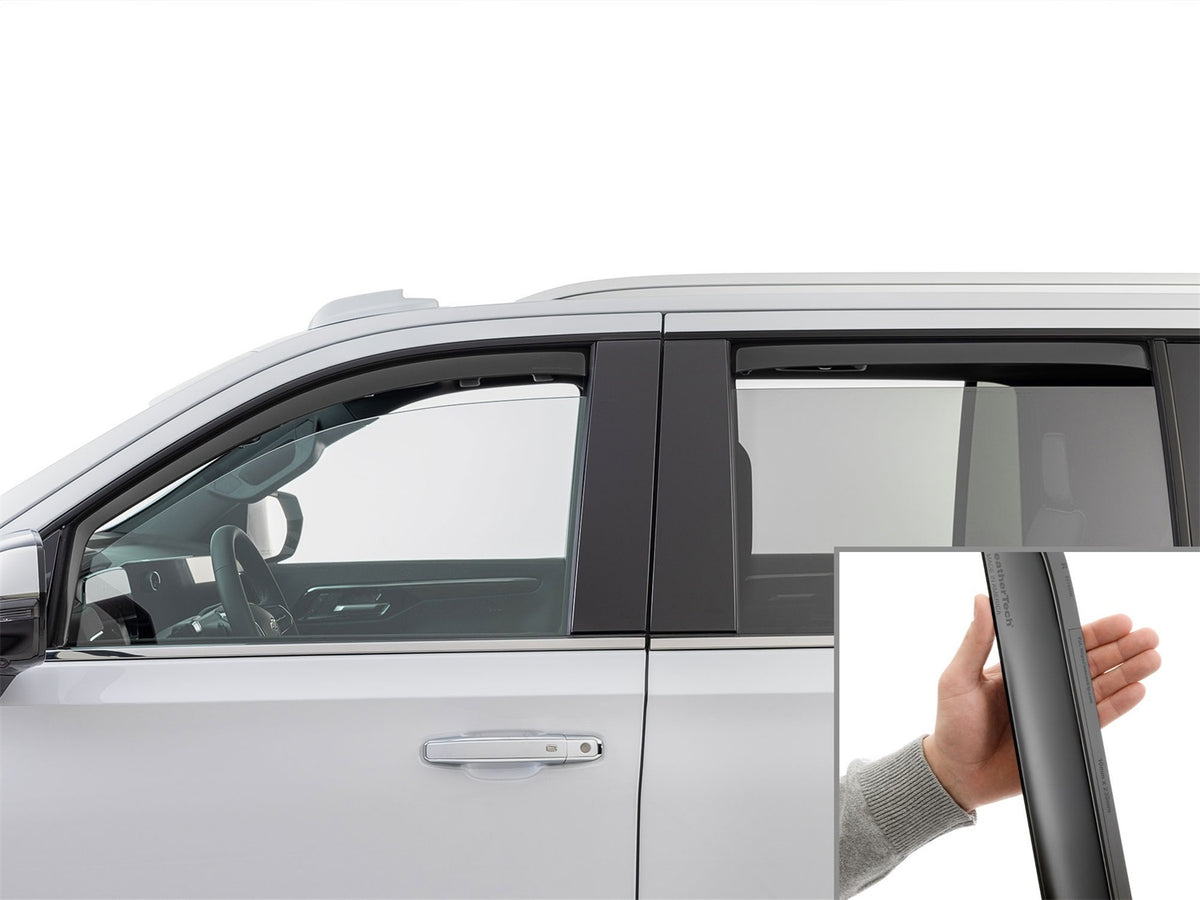 Weathertech - Side Window Deflector Set - Front And Rear Matte Black Tint 21-26 Cadillac Escalade / 21-26 Chevrolet Subu