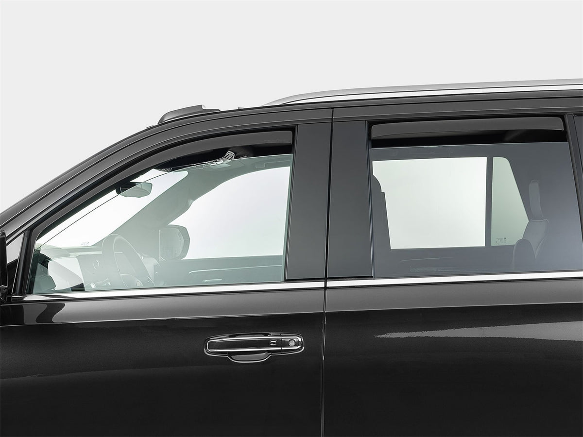 Weathertech - Side Window Deflector Set - Front And Rear Dark Tint 21-26 Cadillac Escalade / 25-26 Chevrolet Tahoe / 21-
