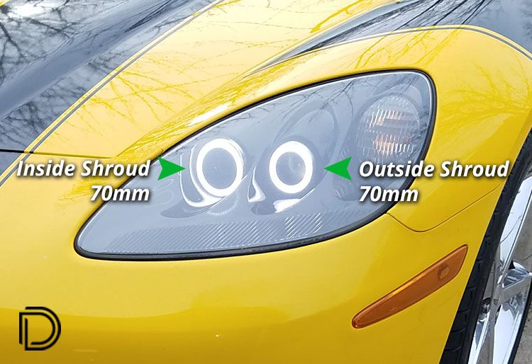 Diode Dynamics Halo Lights LED 70mm Switchback Four - DD2060Q