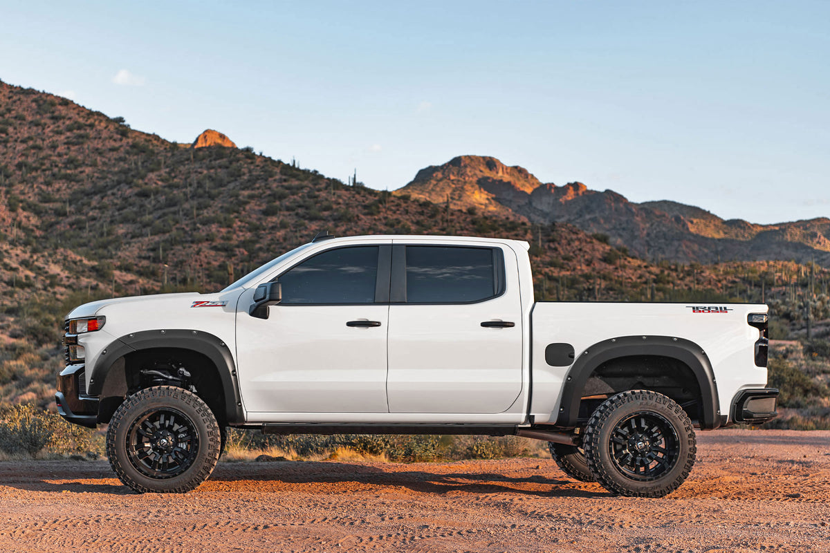 Rough Country - Fender Flares - Sport - GXP Lakeshore Blue - Chevy Silverado 1500 (19-21) - F-C11911A-GXP for 2019-2021 Chevr
