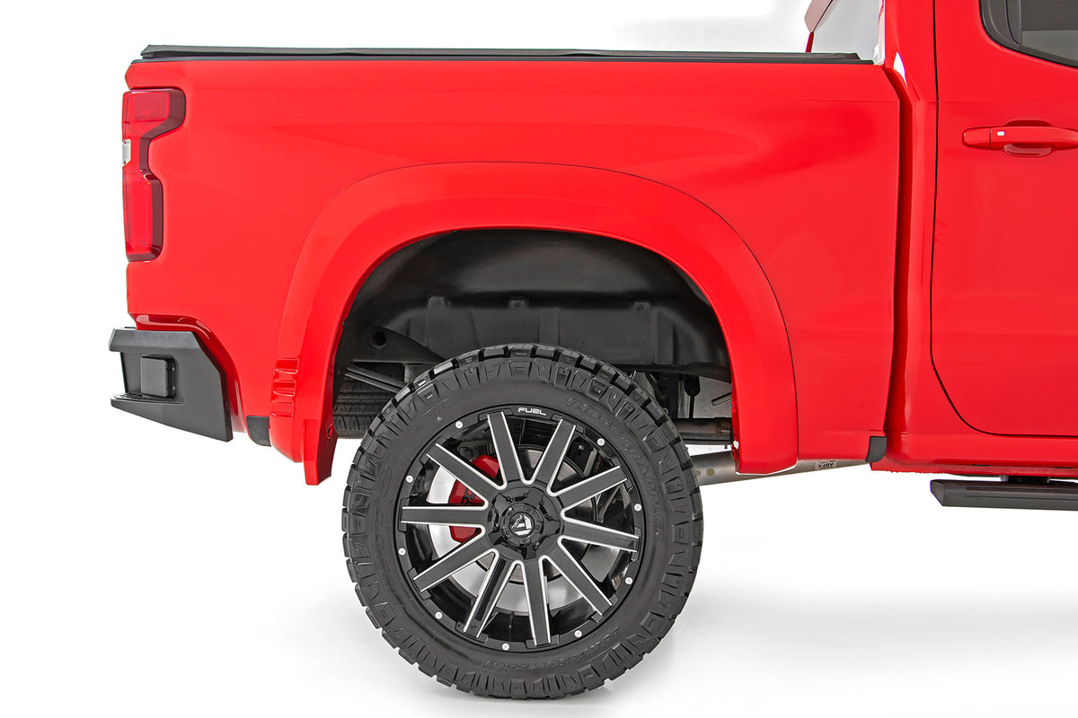 Rough Country - Fender Flares - SF1 - GXD Sterling Grey Metallic - Chevy Silverado 1500 (19-25) - F-C319201A-GXD for 2019-202