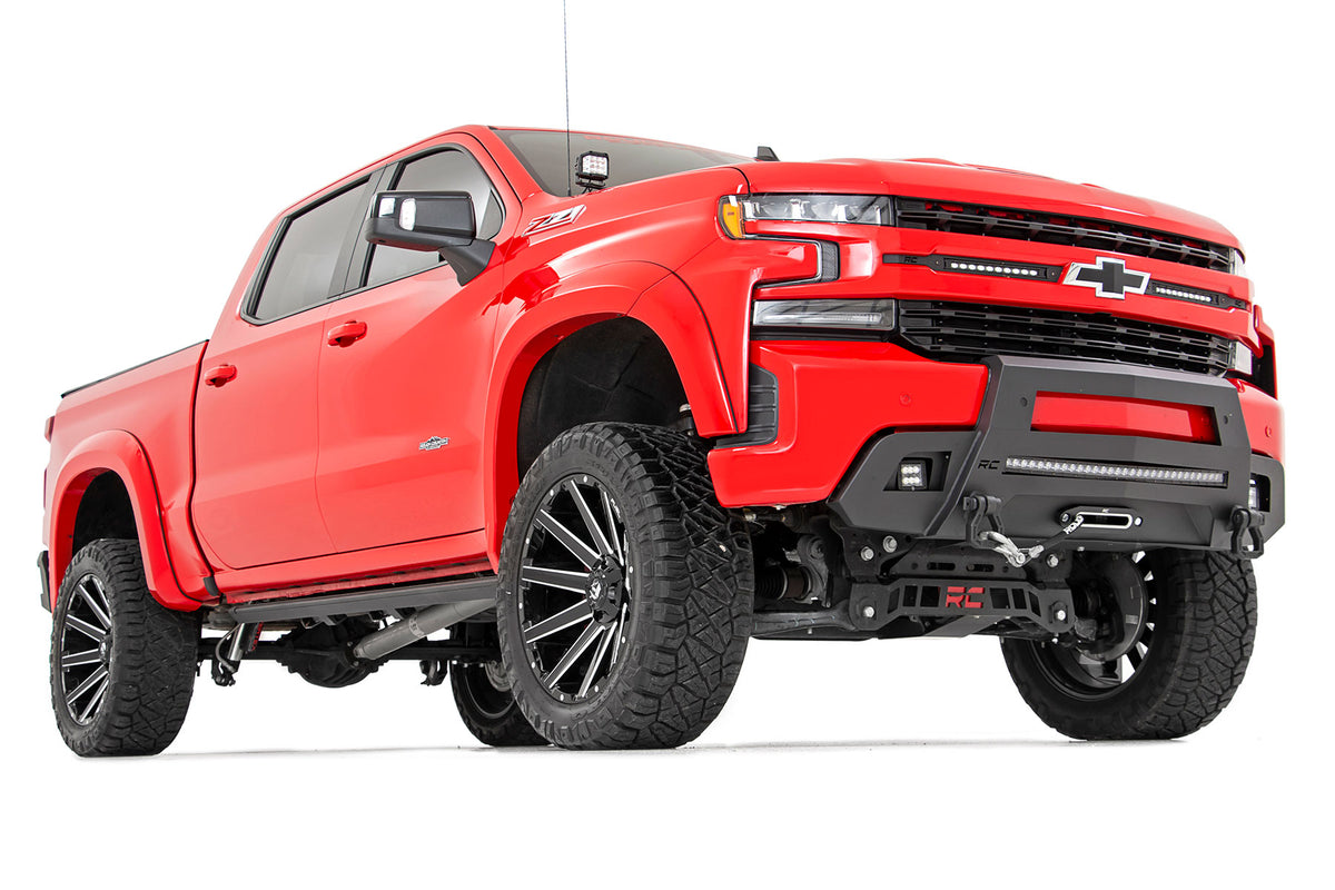 Rough Country - Fender Flares - SF1 - GXD Sterling Grey Metallic - Chevy Silverado 1500 (19-25) - F-C319201A-GXD for 2019-202