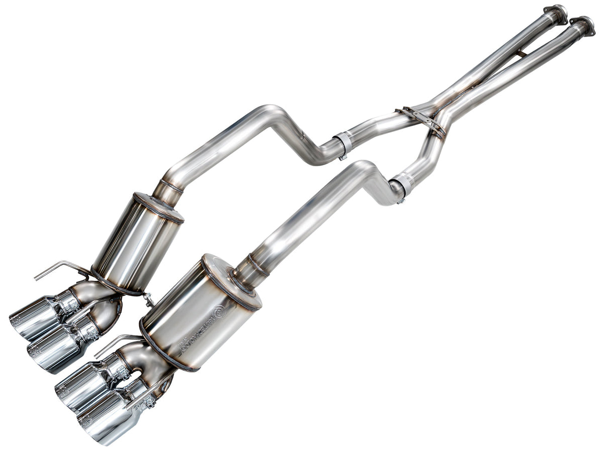 AWE Tuning C6 Chevrolet Corvette Z06/ZR1 Touring Edition Axle-back Exhaust w/ Diamond Black Tips - 3015-43606 for 2006-2013 C